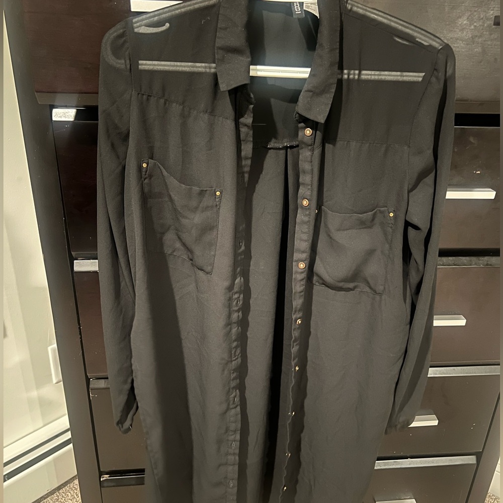 H&M Long Chiffon Top